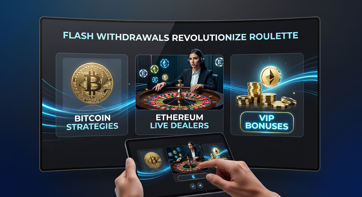 Live-Dealerin am Roulette-Tisch mit Ethereum-Logos und mobilen Geräten im Fokus, symbolisierend immersives Gaming