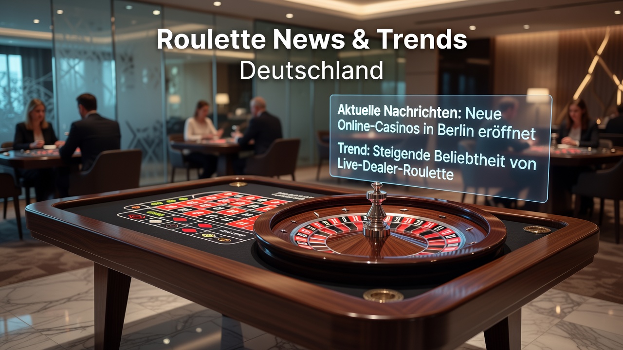 Roulette-Displays in einem deutschen Casino mit moderner LED-Technologie