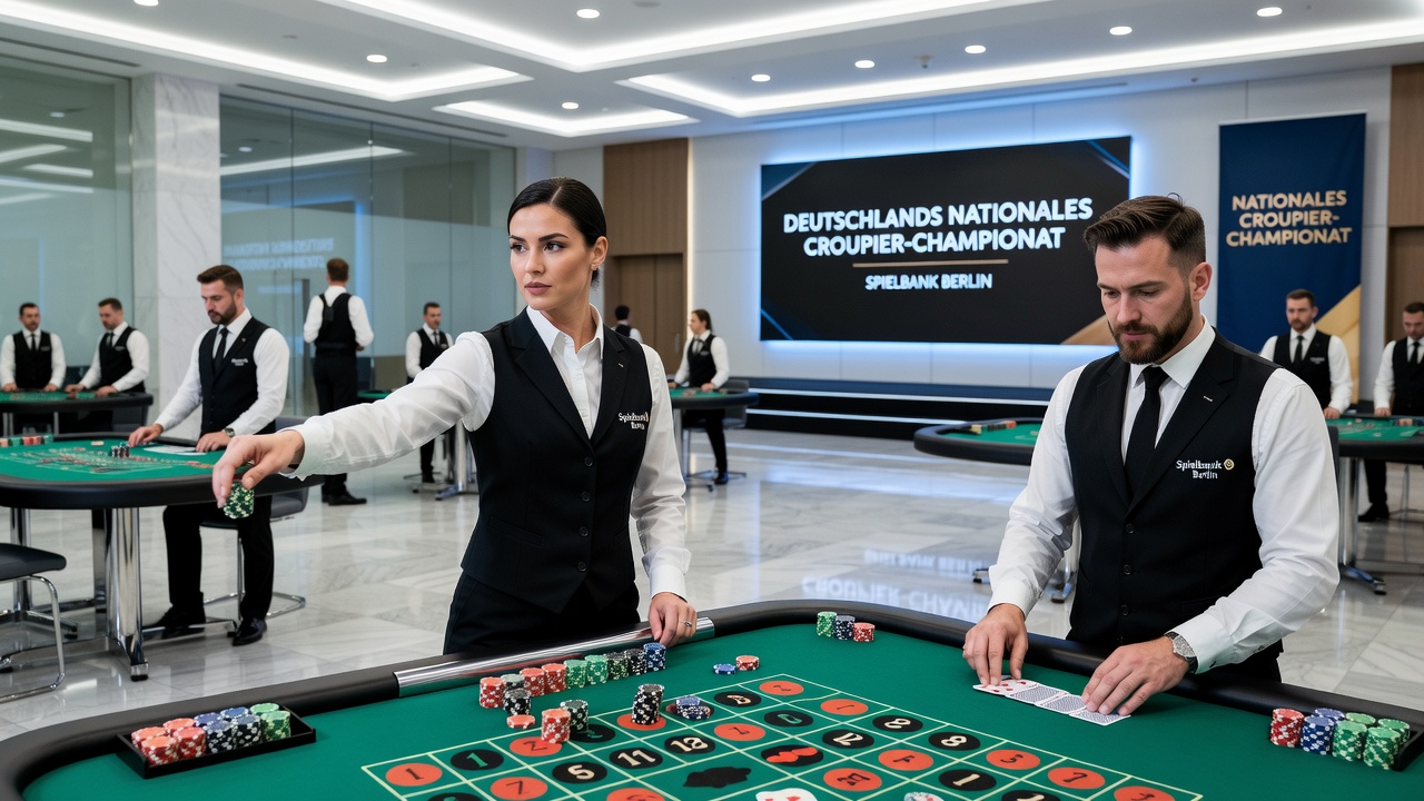 LED-Roulette-Display mit Augmented-Reality-Elementen in einer Casino-Umgebung